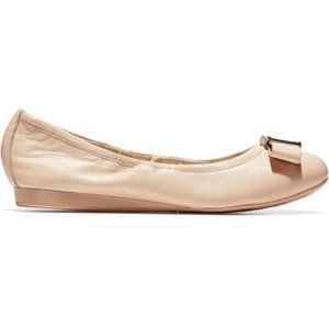 COLE HAAN Emory Bow Ballet II Leather Flat